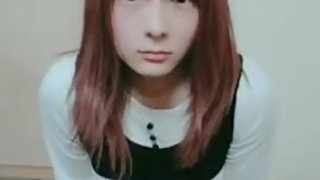 Crossdressing cumshot