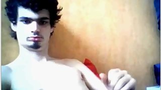 Hot straight guy jerking off