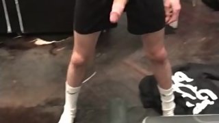 This boy has a huge massive white cock