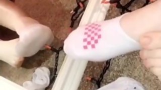 Best socked feet and bare **DM FOR FULL 2MIN VIDEO**