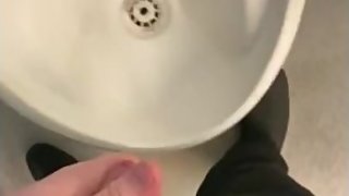 Got hard at work needed to wank