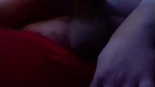 Chubby Teen Jerks Fat Cock with Both Hands.