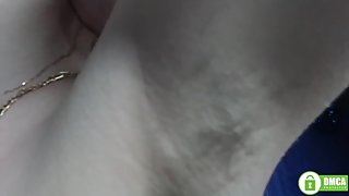 Redhead amatuer girl shows her hairy armpits on cam close up