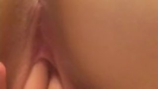 Close up schoolgirl fingering pussy