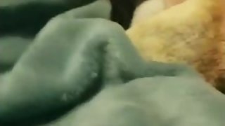 Chubby 18 year old fucks hairbrush (loud moaning)