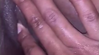 Squirt on daddy fingers baby