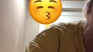 Iowa college teen flashes natural tits