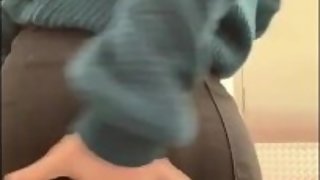 Teen stripping down at five guys