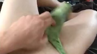 Masturbating in my Green Thong
